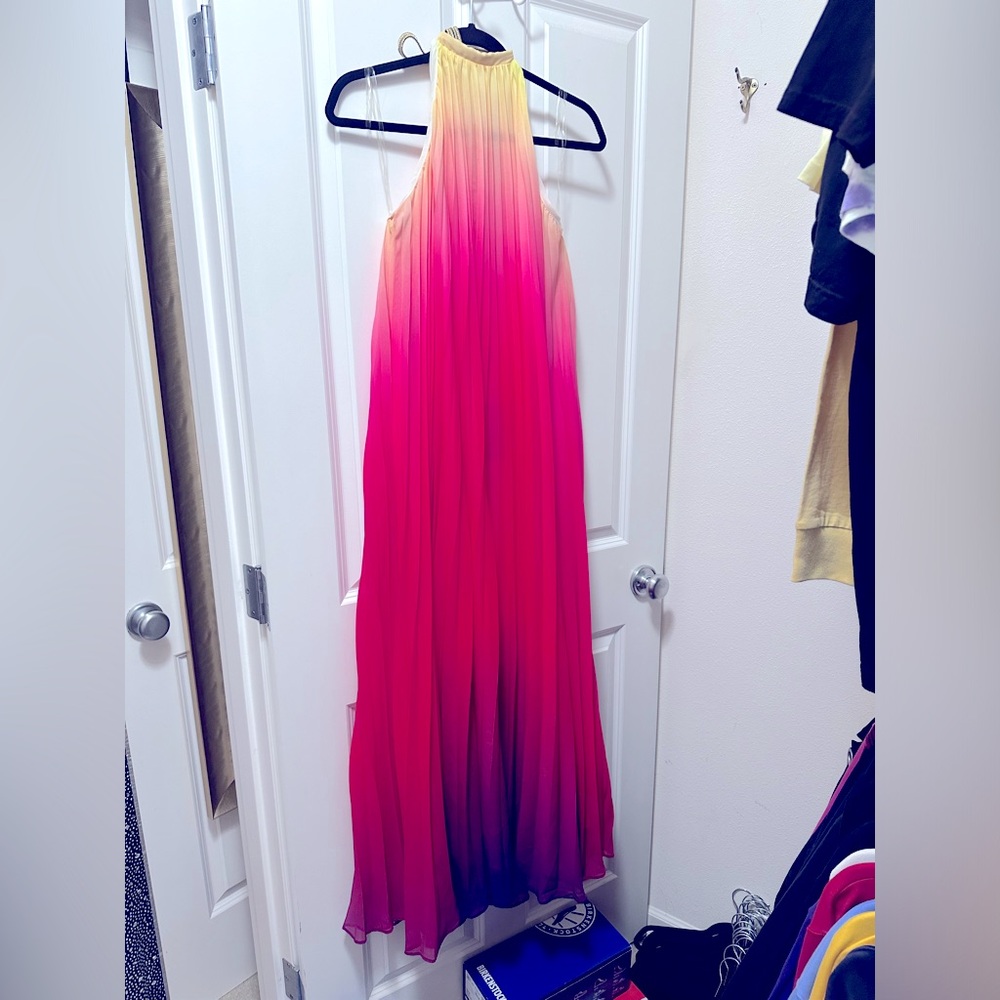 Fashion nova ombré pink purple dress
